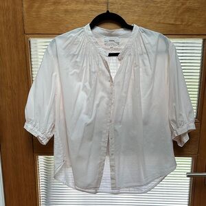 Xirena Light Pink Button-Up Blouse